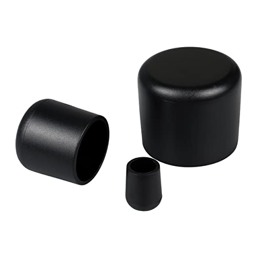20 Stück Kunststoff Schutzkappen für Stuhlbeine, Tischbeine, Möbel, Zaunpfosten, Holzpfosten, Verschiedene Größen, Möbelgleiter, Stuhlbeinschoner, Stuhlbeinkappe (Für Rohraußen-Ø: 24mm) von FUX