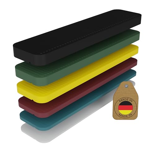 FUX 100 Stück Abstandshalter SET 100mm x 24mm x 1mm-6mm | Made in Germany | Unterlegplatten, Distanzklötze aus Kunststoff, Abstandhalter von FUX