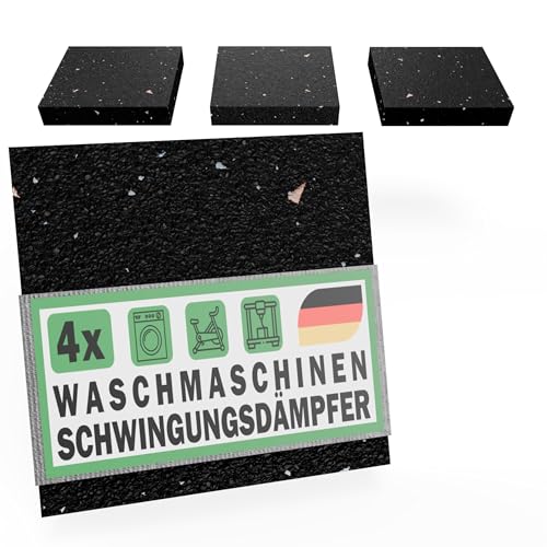 FUX Antivibrationsmatte Antirutsch Pads 90x90x15mm, 4 Stück, Antirutschmatte Waschmaschinen Unterlage aus recyceltem Gummigranulat, Made in Germany, Bodenschutzmatte Gummimatte FUX Antivibrationsmatte Antirutsch Pads 90x90x15mm, 4 Stück, Antirutschmatte Waschmaschinen Unterlage aus recyceltem Gummigranulat, Made in Germany, Bodenschutzmatte Gummimatte von FUX