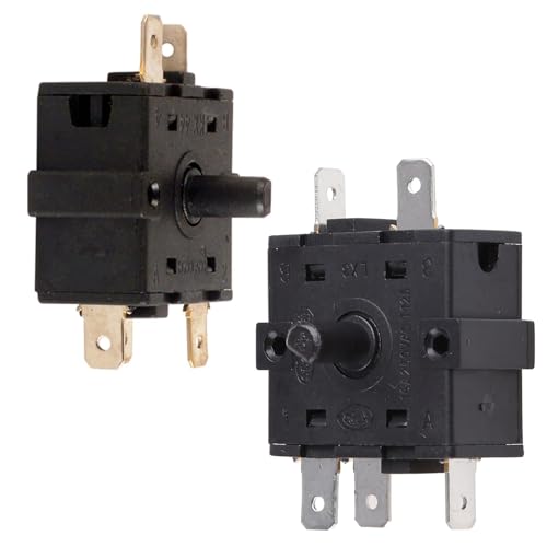 FUXIU Elektrische Heizung Schaltgetriebe Schalter 5 Pin 3 Pin Heizung Netzschalter Heizung Gang Einstellung Drehschalter Power von FUXIU