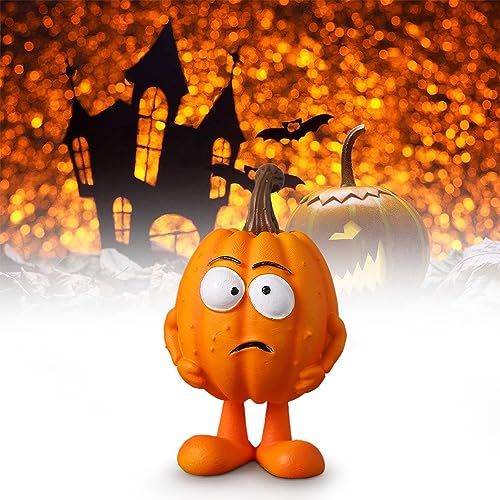 Adorable Cartoon Halloween Pumpkin Ornaments, Kürbis Dekorationen Halloween Kürbis Deko, 2023 Neu Lustige Halloween Kürbis Bastelarbeiten als Herbstdeko für Innenbereich (#A) von FUXNGZI