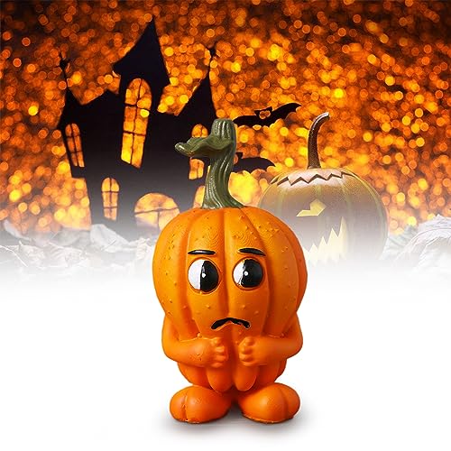 Adorable Cartoon Halloween Pumpkin Ornaments, Kürbis Dekorationen Halloween Kürbis Deko, 2023 Neu Lustige Halloween Kürbis Bastelarbeiten als Herbstdeko für Innenbereich (#B) von FUXNGZI