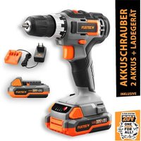 20V Akkuschrauber FX-E1BS20 set mit 2 x Akku 2Ah, 1 x Ladegerät 1A - Fuxtec von FUXTEC