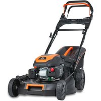 Fuxtec - 4in1 Benzin Rasenmäher FX-RM5170eS mit E-Start - 4PS/2,9kW 51cm Schnittbreite & Höhenverstellung 25mm-75mm 4-Takt mit Hinterradantrieb - 60L von FUXTEC