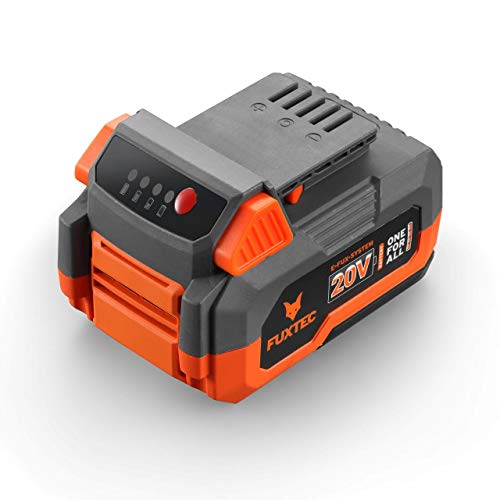 Fuxtec Akku 4Ah 20V E1B4AH Li-Ion Batterie passend 20 Volt Gartengeräte & Werkzeuge– Ladezeit 120 Min von Fuxtec