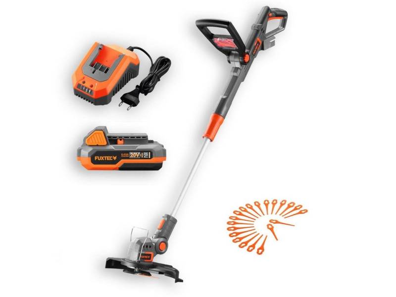 FUXTEC Akku-Motorsense FX-E1RT20-SET, 25 cm Arbeitsbreite Messer von FUXTEC