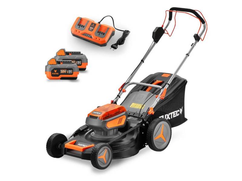 FUXTEC Akkurasenmäher FX-E2RM46SET, 46 cm Schnittbreite, 46 cm Schnittbreite, 50L Fangkorb, 2x 20V Akku, 25mm-65mm, Frontbumper FUXTEC Akkurasenmäher FX-E2RM46SET, 46 cm Schnittbreite, 46 cm Schnittbreite, 50L Fangkorb, 2x 20V Akku, 25mm-65mm, Frontbumper von FUXTEC