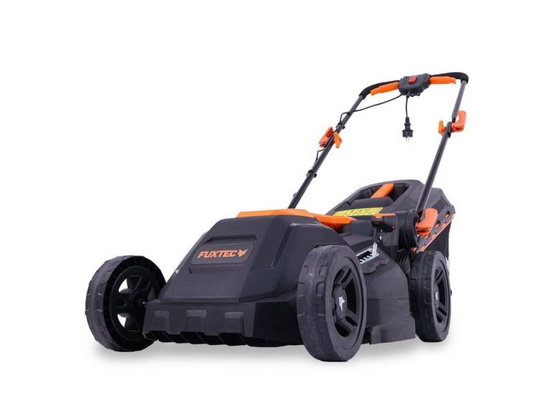FUXTEC Elektrorasenmäher FX-RME38, 38 cm Schnittbreite, 38 cm Schnittbreite, 40 L Fangkorb, 220 V von FUXTEC