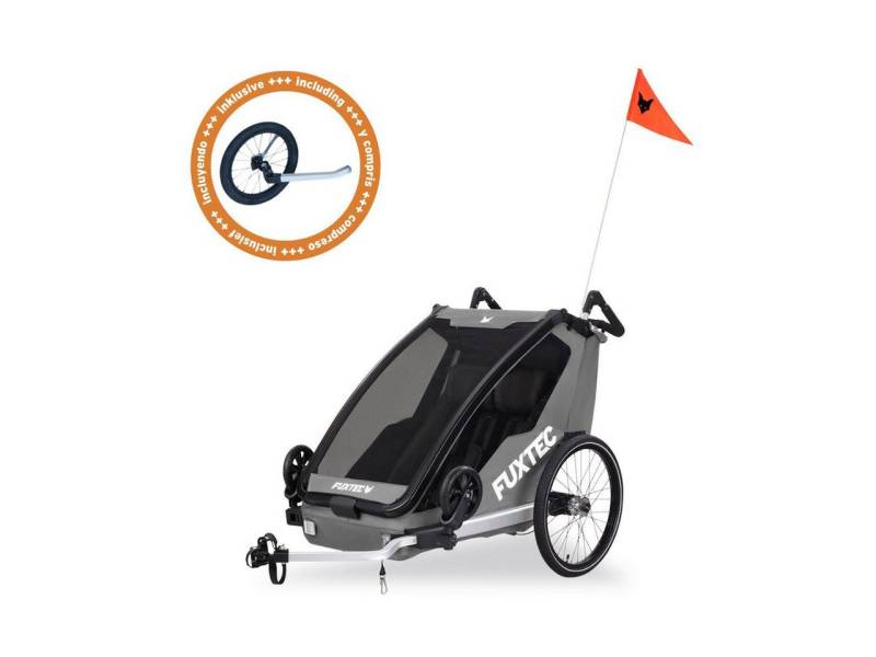 FUXTEC Fahrradkinderanhänger FX-FA1-SET-GRAU FUXTEC Fahrradkinderanhänger FX-FA1-SET-GRAU von FUXTEC