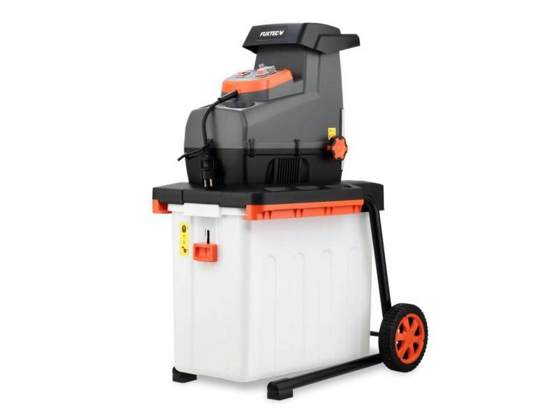 FUXTEC Häcksler FX-EGH2800B, 44 cm max. Astdurchmesser, 2800W, Walzenschneidsystem, 60L Fangbox von FUXTEC