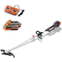 [NEUWERTIG] FUXTEC Akku Motorsense 2x20V FX-E2MSSET – Schnittbreite 25,5 – 35cm (mit Akku & Ladegerät) von FUXTEC