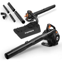 [NEUWERTIG] FUXTEC Profi Benzin Laubsauger FX-LBS126P – Laubbläser & Häcksler mit Blasrohr – Saugrohr & 60L Fangsack – Anti-Vibrations-Funktion – von FUXTEC