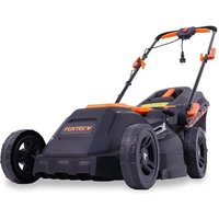 Neuwertig] Fuxtec Elektro Rasenmäher mit Kabel FX-RME38 - 38cm mit 40L Grasfangkorb - nur 12kg - Schnitthöhe 20-70mm - 1600Watt & 220V von FUXTEC