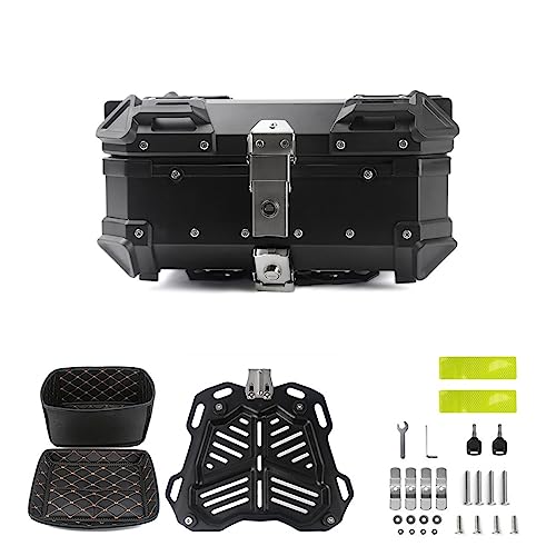 FUYAO 28L Aluminium-Topcase,Motorradkoffer Motorrad Top case Kleiner,universal Quad Heck Koffer Motorrad Kofferraum Gepäck mit Sicherheitsschloss FUYAO 28L Aluminium-Topcase,Motorradkoffer Motorrad Top case Kleiner,universal Quad Heck Koffer Motorrad Kofferraum Gepäck mit Sicherheitsschloss von FUYAO