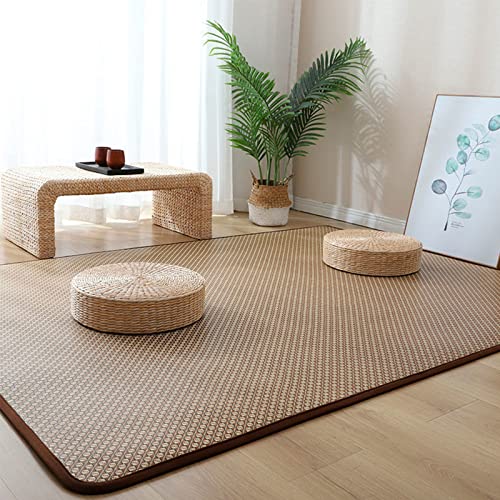 FUYAO Japanische Tatami-Bodenmatte, Rattan Nicht rutschernde atmungsaktive Teppiche, Sommerfaltboden Schlafmatte Innenboden Teppich von FUYAO