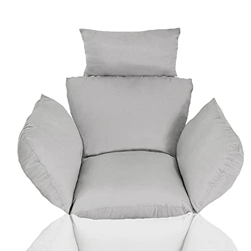 FUYAO Swing Egg Chair Cushion - Waterproof Replacement with Headrest & Armrests - Outdoor Hanging Basket Swing Cushion Hammock Chair Cushion von FUYAO