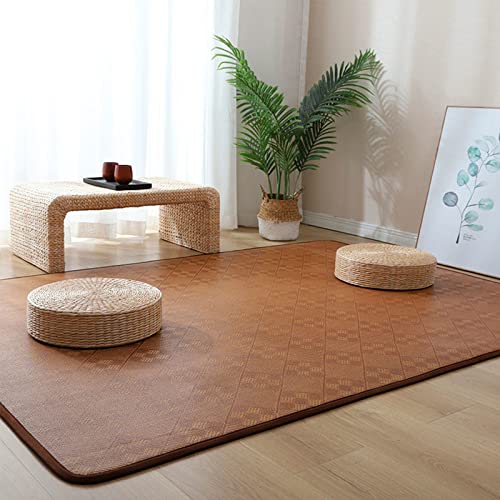 Japanische Tatami-Bodenmatte, natürliches Rattan, rutschfest, atmungsaktiv, Sommer, faltbar, für den Innenbereich, für Wohnzimmer, Schlafzimmer, Krabbelspiel von FUYAO