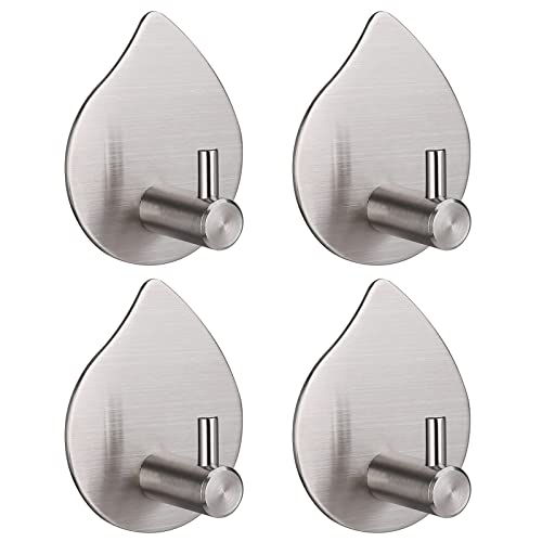 FUYIOCN Klebehaken Handtuchhaken 4 Stück Handtuchhalter Ohne Bohren Edelstahl Wandhaken für Büro,Bad und Küche FUYIOCN Klebehaken Handtuchhaken 4 Stück Handtuchhalter Ohne Bohren Edelstahl Wandhaken für Büro,Bad und Küche von FUYIOCN