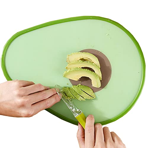 FUYTERY Schneidebrett Avocado-Form Obst und Gemüse Schneidebrett Küchenwerkzeug von FUYTERY