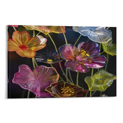 FUYUETTG Bunte Blumen-Leinwandkunst, Bauernhaus-Gemälde auf strukturierter Leinwand, Wandposter, Kunstwerk für Wohnzimmer, Schlafzimmer, Büro, Dekorrahmen, 30 x 45 cm FUYUETTG Bunte Blumen-Leinwandkunst, Bauernhaus-Gemälde auf strukturierter Leinwand, Wandposter, Kunstwerk für Wohnzimmer, Schlafzimmer, Büro, Dekorrahmen, 30 x 45 cm von FUYUETTG