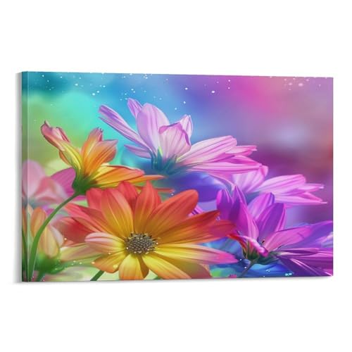 FUYUETTG Kunstdruck auf Leinwand, Motiv: Bunte Blumen, schöner Blumengarten, Gemälde auf strukturierter Leinwand, Wandposter, Kunstwerk für Wohnzimmer, Schlafzimmer, Büro, Dekorrahmen, 20 x 30 cm FUYUETTG Kunstdruck auf Leinwand, Motiv: Bunte Blumen, schöner Blumengarten, Gemälde auf strukturierter Leinwand, Wandposter, Kunstwerk für Wohnzimmer, Schlafzimmer, Büro, Dekorrahmen, 20 x 30 cm von FUYUETTG