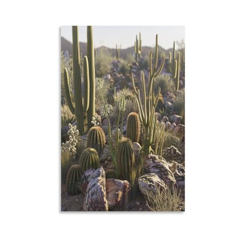 FUYUETTG Kunstdruck auf Leinwand, Motiv: Kaktus, moderne Wüste, Wildpflanze, Gemälde auf strukturierter Leinwand, Wandposter, Kunstwerk für Wohnzimmer, Schlafzimmer, Büro, ungerahmt, 60 x 90 cm FUYUETTG Kunstdruck auf Leinwand, Motiv: Kaktus, moderne Wüste, Wildpflanze, Gemälde auf strukturierter Leinwand, Wandposter, Kunstwerk für Wohnzimmer, Schlafzimmer, Büro, ungerahmt, 60 x 90 cm von FUYUETTG