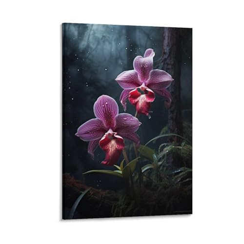 FUYUETTG Moderne schöne Orchideen-Leinwandkunst, Tal, Naturblumen, Gemälde auf strukturierter Leinwand, Wandposter, Kunstwerk für Wohnzimmer, Schlafzimmer, Büro, Dekorrahmen, 60 x 90 cm FUYUETTG Moderne schöne Orchideen-Leinwandkunst, Tal, Naturblumen, Gemälde auf strukturierter Leinwand, Wandposter, Kunstwerk für Wohnzimmer, Schlafzimmer, Büro, Dekorrahmen, 60 x 90 cm von FUYUETTG