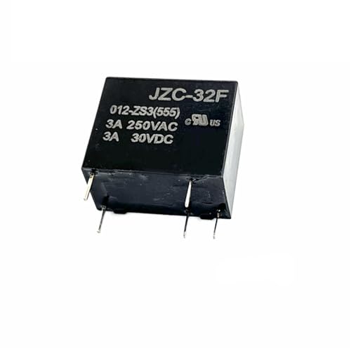 FUYUMIC 5 STÜCKE HF32F JZC-32F 5 V 12 V 24 V Leistungsrelais JZC-32F-005-ZS3 JZC-32F-012-ZS3 JZC-32F-024-ZS3 3A 250VAC 5PIN Relais(JZC-32F-012-ZS3(12V)) von FUYUMIC