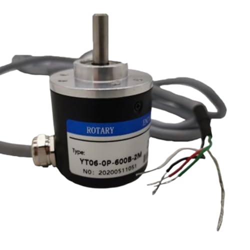 FUYUMIC Encoder 100/200/360/400/600/1000P/R Ausgang NPN DC 5V-24V 100P 200P 360P 600P 1000P Inkrementaler Drehgeber AB 2 Phasen 6mm Welle Anzug(Encoder 100) von FUYUMIC