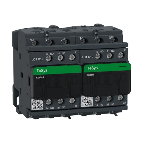 FUYUMIC LC2D12F7 LC2D12F7C = 2 Stück LC1D12F7C + LAD9V2 Deca Umkehrschütz - 3P (3 Schließer) - AC-3 - = 440 V 12 A - 110 V AC Spule von FUYUMIC