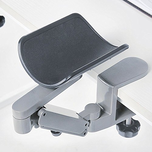 FUZADEL Ergonomische Armlehne, Schreibtisch, drehbar, Computer-Armstütze, Büro-Ellenbogenstütze, Armpolster, Handauflage, 360 Grad drehbar von FUZADEL