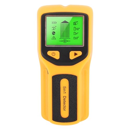 5 in 1 Stift Finder -Wandscanner mit LCD -Display, Empfindlichkeit für Holz -Wechselstrom -Draht -Metall -Stift -Stift -Rohrkenner, intelligenter Mikroprozessorchip, von FUZHUI