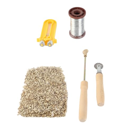 FUZHUI Beekeeping Starter Tools Kit with Wire Embedder and Beehive Wire Tensioner, Includes Copper Eyelets and Iron Wires, Durably and Safe for Beginners and Professionals FUZHUI Beekeeping Starter Tools Kit with Wire Embedder and Beehive Wire Tensioner, Includes Copper Eyelets and Iron Wires, Durably and Safe for Beginners and Professionals von FUZHUI