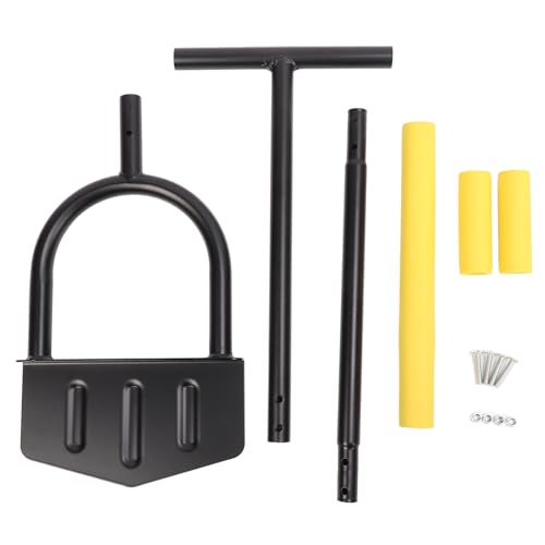 FUZHUI Manuelles Rasen Edger mit Sägenzahn Halbmond, abnehmbarem Griff, Stahlmaterial, ergonomischem Griff, für Gartenkanten und ordentliche Außenbereiche von FUZHUI