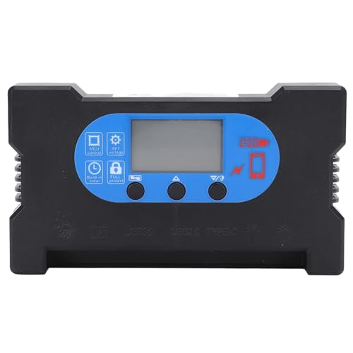 FUZHUI Portable Solar Charged Controller with Dual USB Type C for Fast Charging, Multiple Protections, Compatible with 12V 24V Batteries, Eliminates Wiring Hassles, Ideal for Solar Panel (40A) von FUZHUI