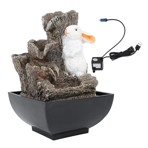 Tabletop Fountain USB 5V Tiered Waterfall LED Desk Fountain for Indoor Meditation in Study Room Office with Water Current and Silent Pump Tabletop Fountain USB 5V Tiered Waterfall LED Desk Fountain for Indoor Meditation in Study Room Office with Water Current and Silent Pump von FUZHUI