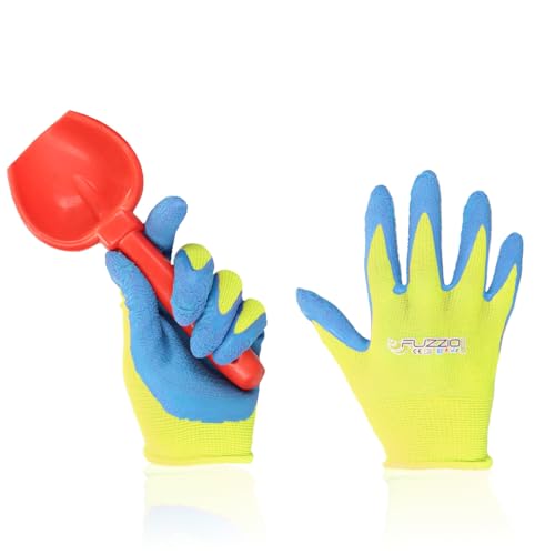 FUZZIO Nico Kinder 3-5 J.A. Arbeitshandschuhe Garten BPA FREI - 2 Paar von FUZZIO