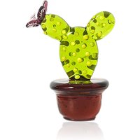 Mini-Kaktusfigur aus mundgeblasenem Glas, Miniatur-Sammelobjekte, Glasstatue, Ornament, Simulationspflanzen-Stil von FVBJD