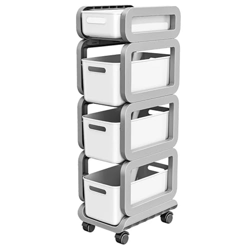 FVCTGHZ Schoolbag Rack Movable Trolley Book Storage Rack Artifact Multi-Layer Bag Storage Under The Table(XS) von FVCTGHZ