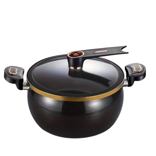 Multifunktionaler Topf for den Heimgebrauch (1,85 Gallonen, 10,24 Zoll) mit Antihaftbeschichtung for Induktionsherde und Gasherde(Black) von FVCTGHZ
