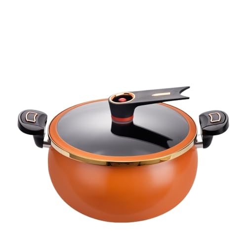 Multifunktionaler Topf for den Heimgebrauch (1,85 Gallonen, 10,24 Zoll) mit Antihaftbeschichtung for Induktionsherde und Gasherde(Orange) von FVCTGHZ