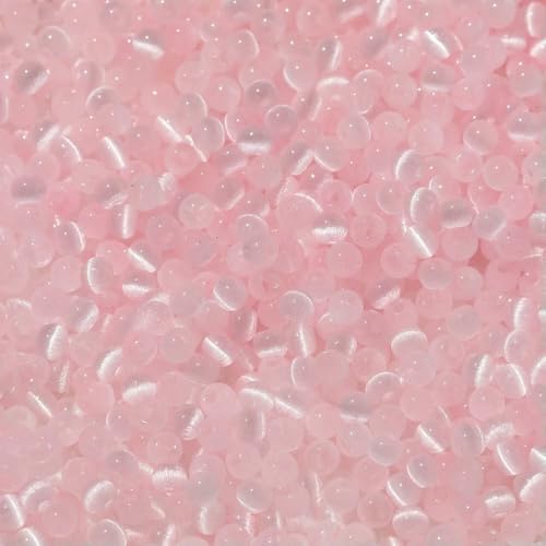 100 Stück Glas-Imitat-Katzenaugen-Perlen, rund, bunt, gerades Loch, lose Perlen, handgefertigt, DIY-Perlen, Ohrringe, Zubehör, Armbänder, Stil 06–4,0 mm x 100 Stück von FVFIJH