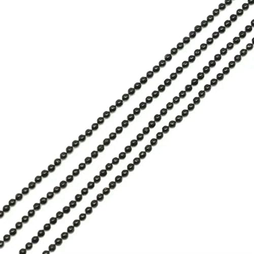 m/Los 1,2 1,5 2,0 mm Metallkugelperlenketten Befunde Massenhalskettenkette für Schmuckherstellungsbedarf DIY-Zubehör-Schwarz-2,4,0 mm m/Los 1,2 1,5 2,0 mm Metallkugelperlenketten Befunde Massenhalskettenkette für Schmuckherstellungsbedarf DIY-Zubehör-Schwarz-2,4,0 mm von FVFIJH