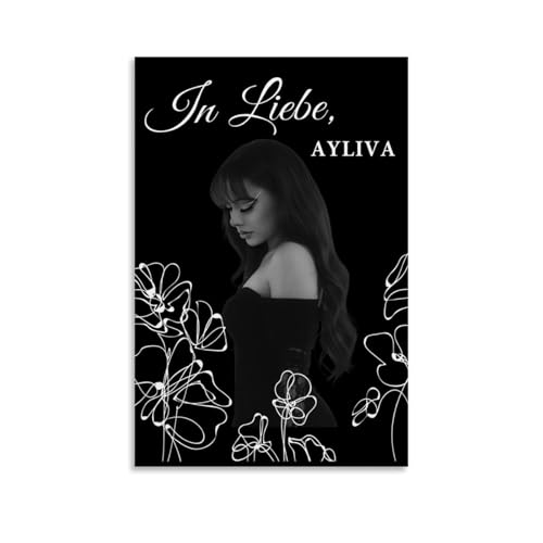 FVLYRWMQX Ayliva Poster Muaic Singer Vintage Für Zimmer, Ästhetische Leinwand-Wandkunst, Schlafzimmer-Dekor Poster 12x18inch(30x45cm) von FVLYRWMQX