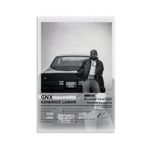 FVLYRWMQX Kendrick Poster Lamar Music Rapper Singer Album Cover Für Zimmer, Ästhetische Leinwand-Wandkunst, Schlafzimmer-Dekor Poster 08x12inch(20x30cm) von FVLYRWMQX