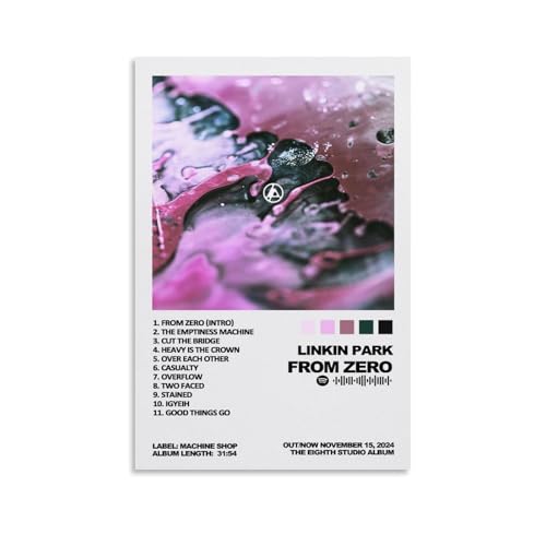 FVLYRWMQX Linkin Poster Park Music Rock Band Album Cover Für Zimmer, Ästhetische Leinwand-Wandkunst, Schlafzimmer-Dekor Poster 20x30inch(50x75cm) von FVLYRWMQX