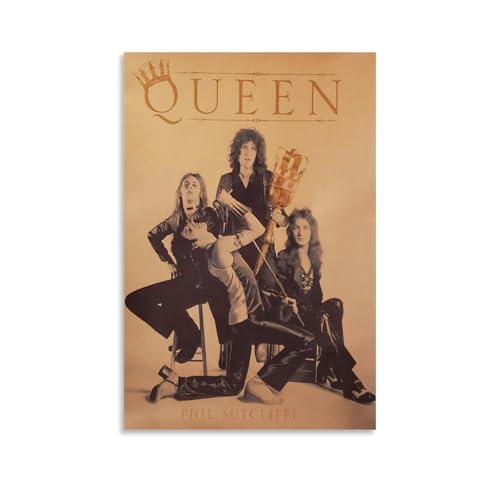 FVLYRWMQX Queen Poster Music Vintage Rock Band Für Zimmer, Ästhetische Leinwand-Wandkunst, Schlafzimmer-Dekor Poster 12x18inch(30x45cm) von FVLYRWMQX