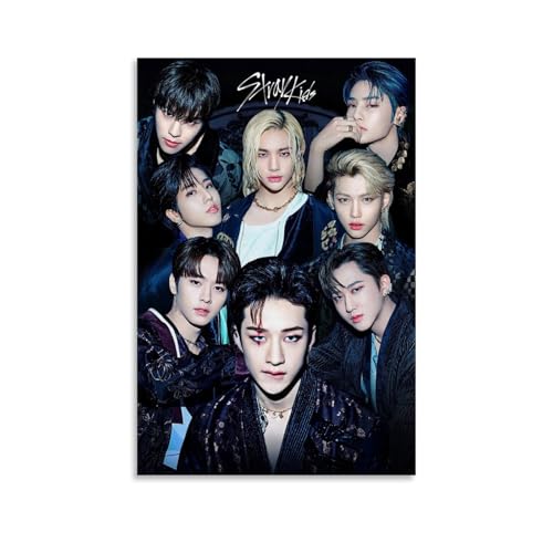 FVLYRWMQX Stray Poster Kids Music Kpop Boy Band Vintage Für Zimmer, Ästhetische Leinwand-Wandkunst, Schlafzimmer-Dekor Poster 12x18inch(30x45cm) von FVLYRWMQX