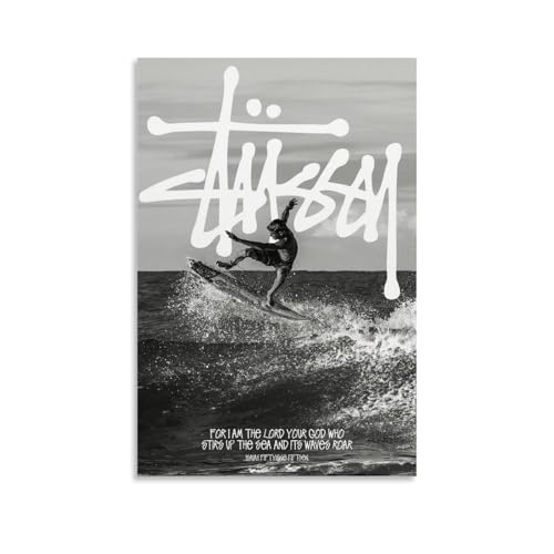 Stussy Poster Music Art Vintage Für Zimmer, Ästhetische Leinwand-Wandkunst, Schlafzimmer-Dekor Poster 08x12inch(20x30cm) von FVLYRWMQX