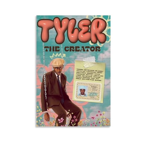Tyler Poster The Creator Music Rapper Singer Vintage Für Zimmer, Ästhetische Leinwand-Wandkunst, Schlafzimmer-Dekor Poster 12x18inch(30x45cm) von FVLYRWMQX